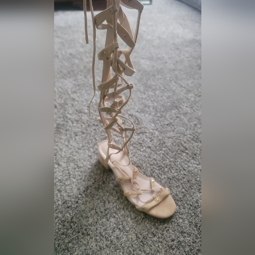 Elegant Tan Strappy Women's Sandals